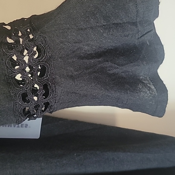 Fringe EmbellishCardigan Gothic Glam Witchy Waterfall Sweater Long Sleeves  SZ1X - Picture 7 of 12